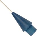 Seilspanngarnitur 5m, Kegel in Holz Blau, individuell kürzbar