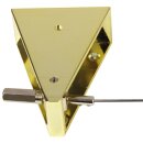 Seilspanngarnitur Decke zu Decke 2021 Dreieck Gold Messing