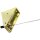 Seilspanngarnitur Decke zu Decke 2021 Dreieck Gold Messing