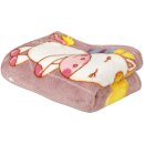 Babydecke Fleecedecke samtweich 75x100 cm Einhorn