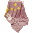 Babydecke Fleecedecke samtweich 75x100 cm Einhorn