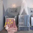 Babydecke Fleecedecke samtweich 75x100 cm Einhorn