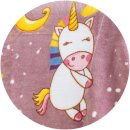 Babydecke Fleecedecke samtweich 75x100 cm Einhorn
