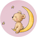 Kinderbettwäsche 2-teilig Baumwolle 100x135/40x60cm Bärchen Rosa