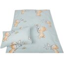 Betten-Set inkl. Bettwäsche für Kinder 100x135/40x60cm Bärchen Blau