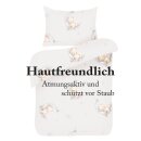 Kinderbettwäsche 2-teilig Baumwolle 100x135/40x60cm Bärchen Beige