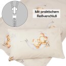 Betten-Set inkl. Bettwäsche für Kinder 100x135/40x60cm Bärchen Beige
