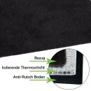 Thermotierdecke wärmeisolierend für Haustiere Schwarz 50 x 60cm