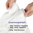 Vierjahreszeitendecke mit Druckknöpfen 2in1 155x220cm