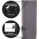 Schiebegardine "Desire" 60x245cm Anthrazit