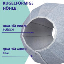 Katzenhöhle zum Spielen und Schlafen Filz 44x44cm