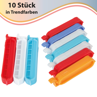 Verschluss-Clips 10er Pack PP 7 Stück - ca. 8cm