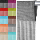 Fadenvorhang mit Stangendurchzug "Prince" bis 300 x 300cm grau - silbergrau 300x250cm Stangendurchzug