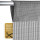 Fadenvorhang mit Stangendurchzug "Prince" bis 300 x 300cm grau - silbergrau 300x250cm Stangendurchzug