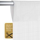 Fadenvorhang mit Stangendurchzug "Prince" bis 300 x 300cm weiß - schneeweiß 300x250cm Stangendurchzug