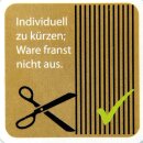 Fadenvorhang mit Stangendurchzug "Prince" bis 300 x 300cm weiß - schneeweiß 300x250cm Stangendurchzug