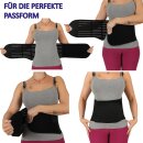 Bodyshaper / Bauch- und Rückenstützgürtel "Premium" Schwarz M/L