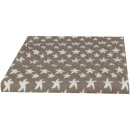 Waschmaschinenbezug mit Gummizug 60x60cm Seestern Taupe