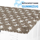Waschmaschinenbezug mit Gummizug 60x60cm Seestern Taupe