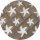Waschmaschinenbezug mit Gummizug 60x60cm Seestern Taupe