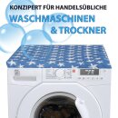 Waschmaschinenbezug mit Gummizug 60x60cm Seestern Dunkelblau