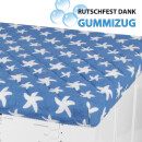 Waschmaschinenbezug mit Gummizug 60x60cm Seestern Dunkelblau