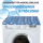 Trockner- und Waschmaschinenbezug 60 x 60 cm - Seestern - Dunkelblau