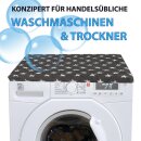 Waschmaschinenbezug mit Gummizug 60x60cm Sterne Anthrazit