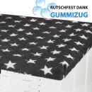 Waschmaschinenbezug mit Gummizug 60x60cm Sterne Anthrazit