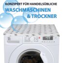 Waschmaschinenbezug mit Gummizug 60x60cm Stern Weiß