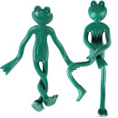 Pflanzenbinder Frosch gummiüberzogener flexibler Draht 2er Pack