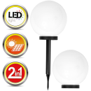 Solar Leuchtkugel mit Stab Ø20cm 2 LED´s