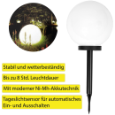 Solar Leuchtkugel mit Stab Ø20cm 2 LED´s