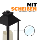 Laterne ( schwarz ) mit LED Kerze 14 x 14 x 32cm