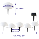 LED Solar Bodenleuchten 5er Set