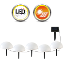 LED Solar Bodenleuchten 5er Set