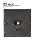 Solar Stecklampe Schwarz Kunststoff Kaltweiß 28,5cm