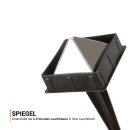 Solar Stecklampe Schwarz Kunststoff Kaltweiß 28,5cm