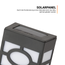 LED Solar-Zaunlicht 9 x 5 x 12 cm