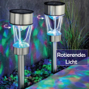 Solar LED Lampe rotierend Ø8cm x 37cm