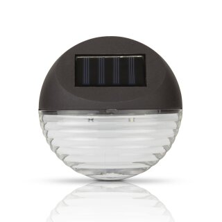 Solar LED Zaunlampe 11cm Ø