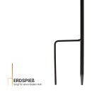 Solar Leuchtskulptur im Flammendesign Gartenbeleuchtung Metall Oval