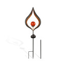 Solar-Laterne Metall 16 x 7 x 93cm 3 Designs - Tropfen