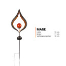 Solar-Laterne Metall 16 x 7 x 93cm 3 Designs - Tropfen