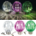 Solar LED Kugel-Lampe ( Lampion ) zum Aufhängen 14,5 x 10cm "Fuchsia" - 2er Pack
