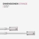 Klemmstange - Spannvitrage Twist - 40-60cm - Weiß
