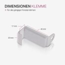 Spannvitrage Klemmstange "Twist"  Weiß 40-60 cm