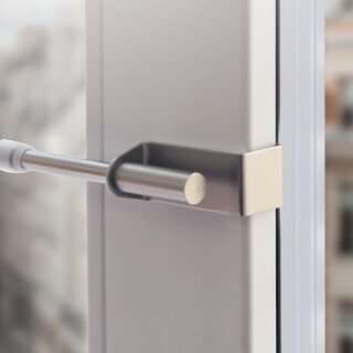 Spannvitrage Klemmstange "Twist"  Silber 40-60 cm