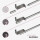 Spannvitrage Klemmstange "Twist"  Silber 40-60 cm