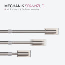 Spannvitrage Klemmstange "Twist"  Silber 90-130 cm